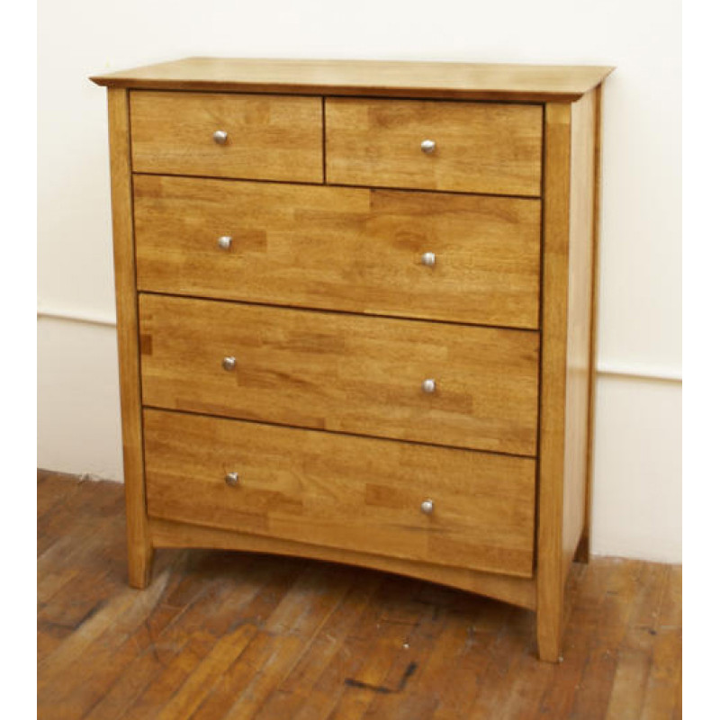 Buckingham Oak 3+2 Drawer Chest